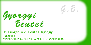 gyorgyi beutel business card